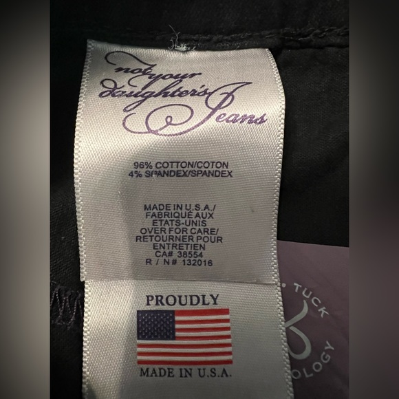 NYDJ Bootleg Black Jeans 16 - Picture 2 of 9